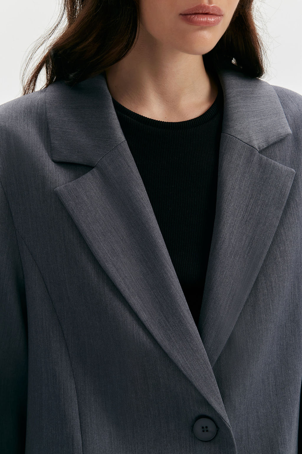 Жакет оверсайз с эффектом меланж - Mollis фото 7