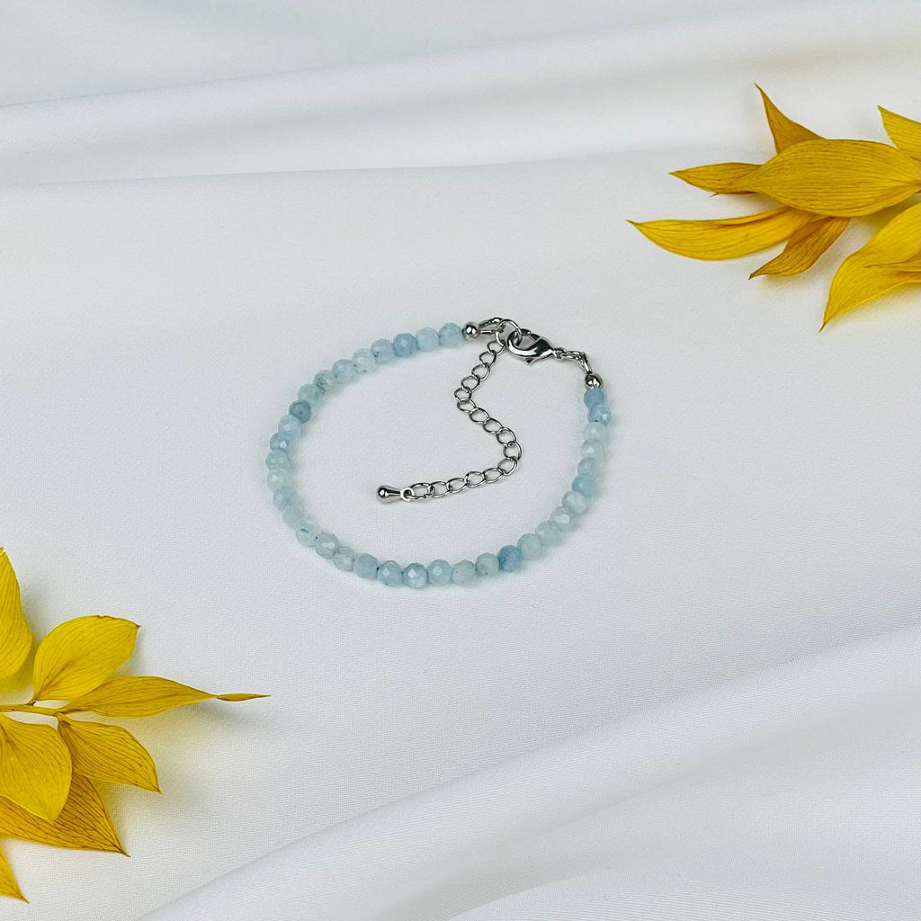 Браслет из Аквамарина 17,5 см +