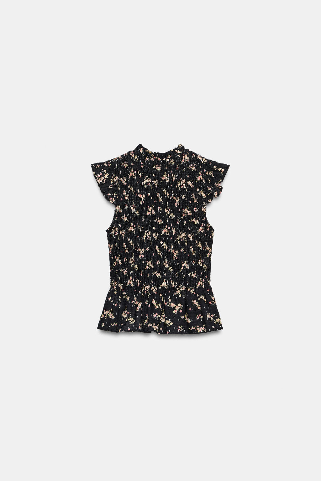TOP NIDO DE ABEJA ESTAMPADO FLORAL / Multicolor - Zara фото 7