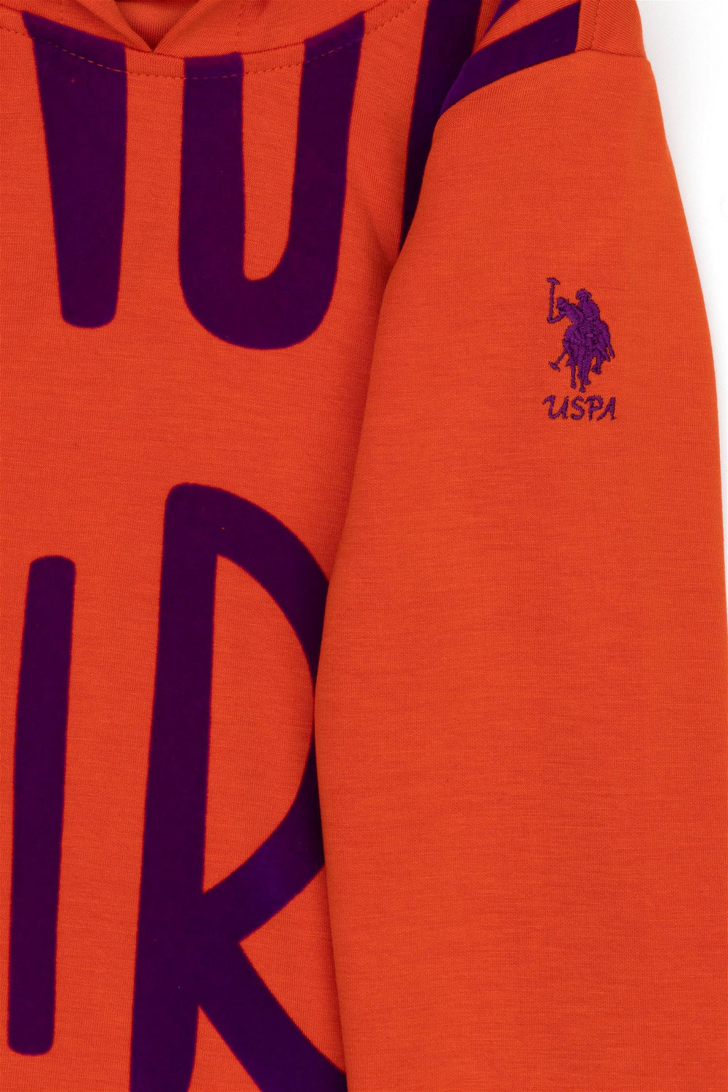Оранжевый свитшот для девочки - U.s. polo assn фото 8