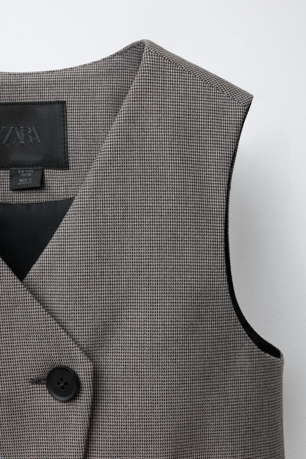 HOUNDSTOOTH TAILORED WAISTCOAT - Zara фото 3