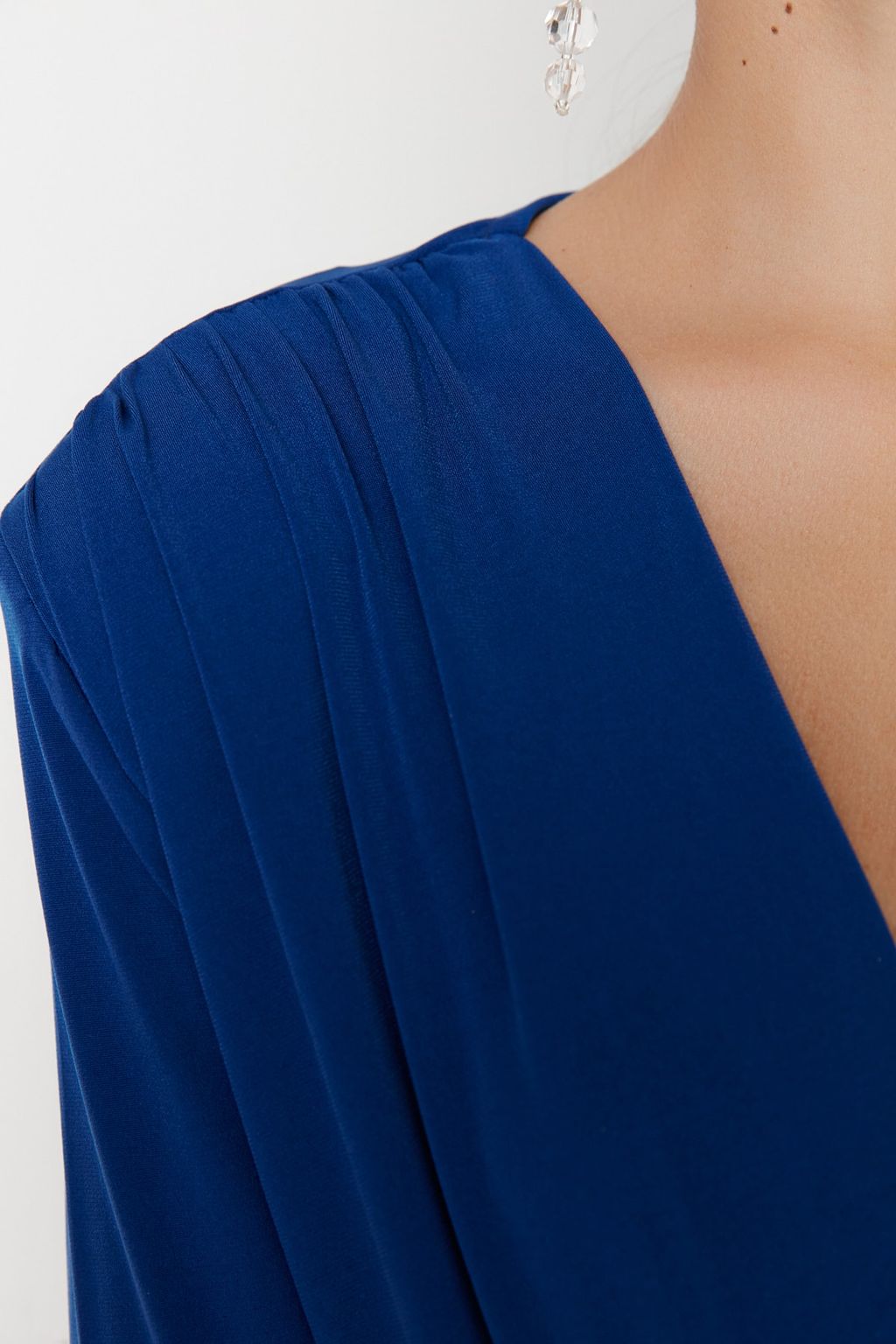 TRENDYOLMILLA Siyah Kruvaze Yaka Orme Body TPRAW22BD0161  фото 4