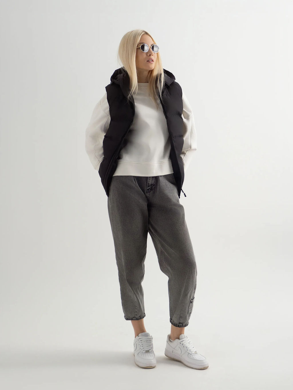 Жилет с капюшоном, утепленный стеганный универсальный Saimaa  фото 18