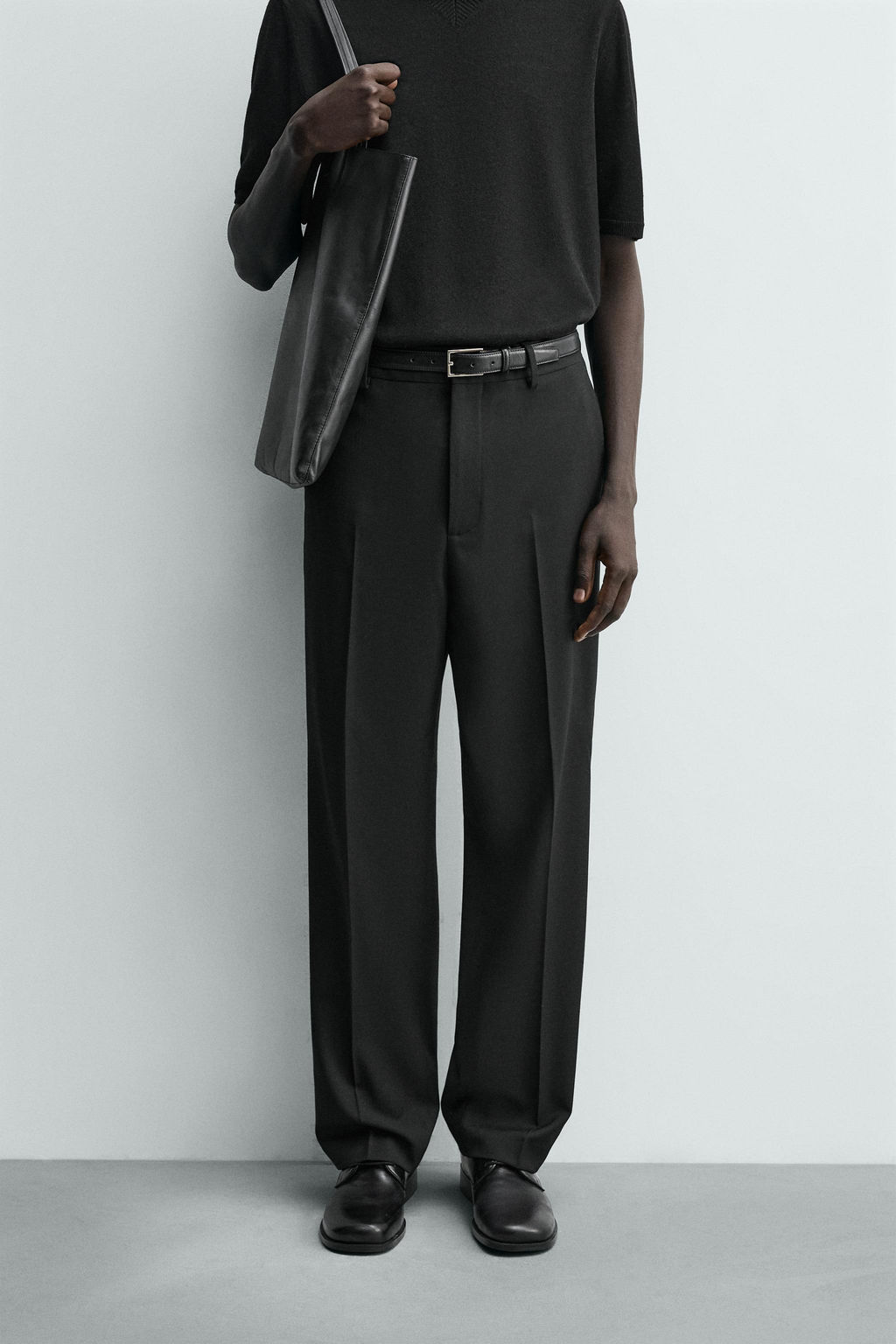 PANTAL?N STRAIGHT FIT CONFORT / Negro - Zara фото 2