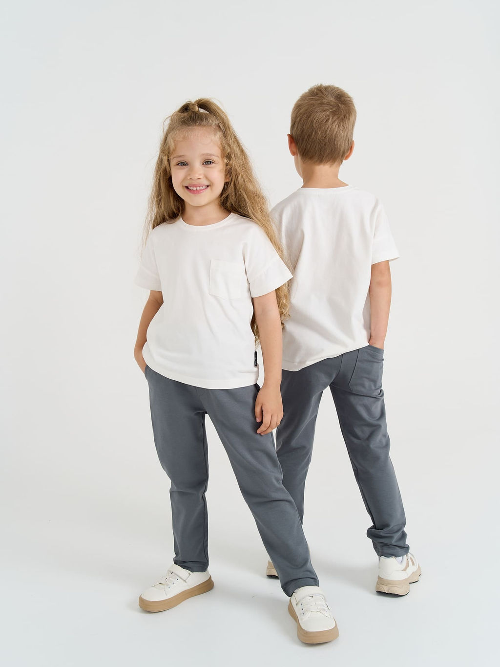 Футболка базовая "Молоко" с карманом