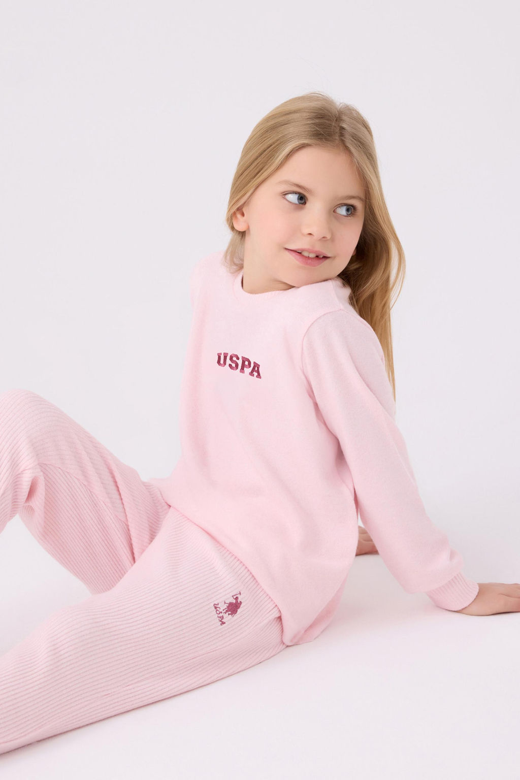 K_z _ocuk A__k Pembe Pijama Tak_m_