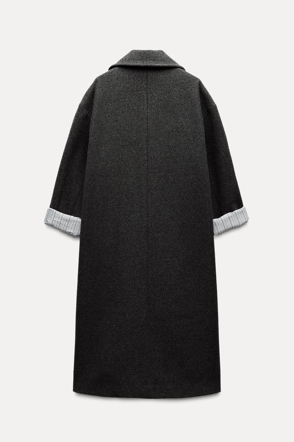 OVERSIZED DOUBLE-BREASTED COAT - Zara фото 5