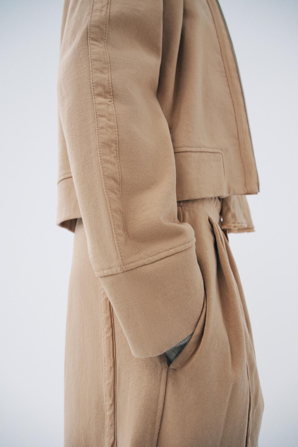 FADED PLUSH TROUSERS - Zara фото 6