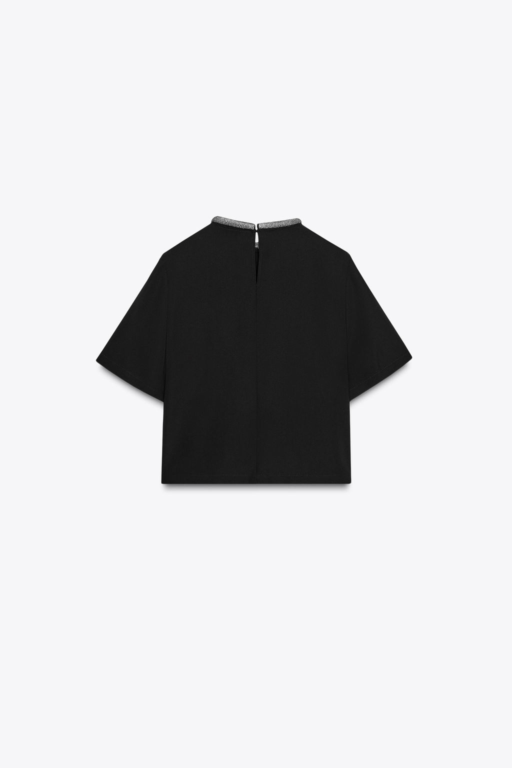 TOP WITH GLITTER NECK - Zara фото 7