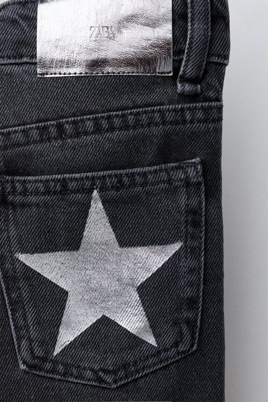 WIDE-LEG JEANS WITH STARS - Zara фото 4