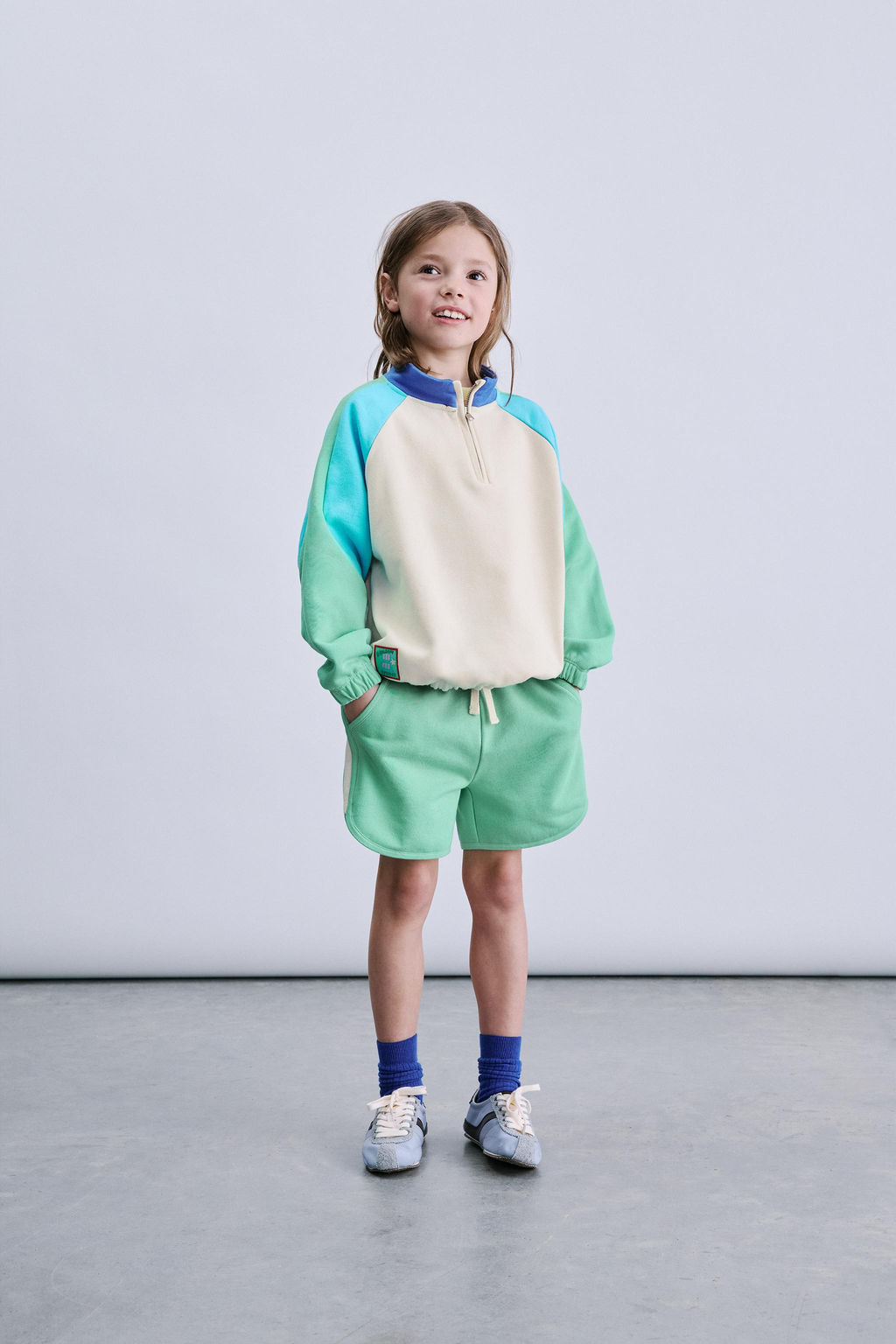 BERMUDA COLOR BLOCK / Verde - Zara фото 6