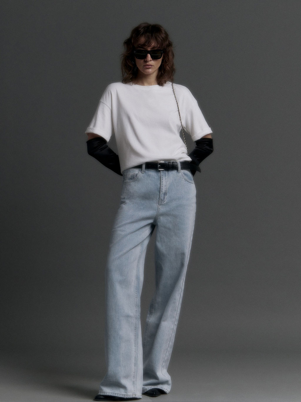 Широкие джинсы D241/viden - Emka фото 2