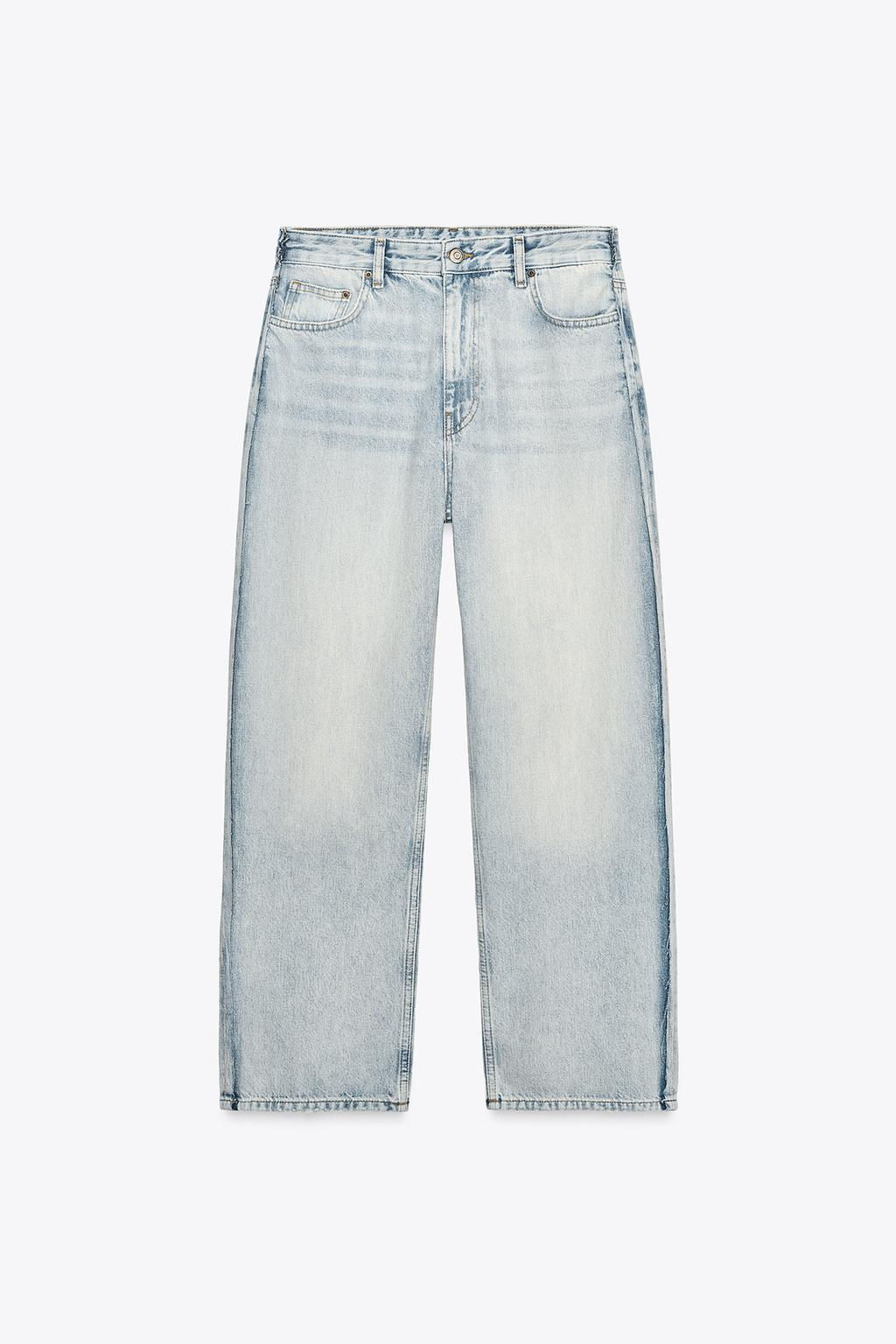 JEANS ZW COLLECTION RELAXED MID-WAIST - Zara фото 6
