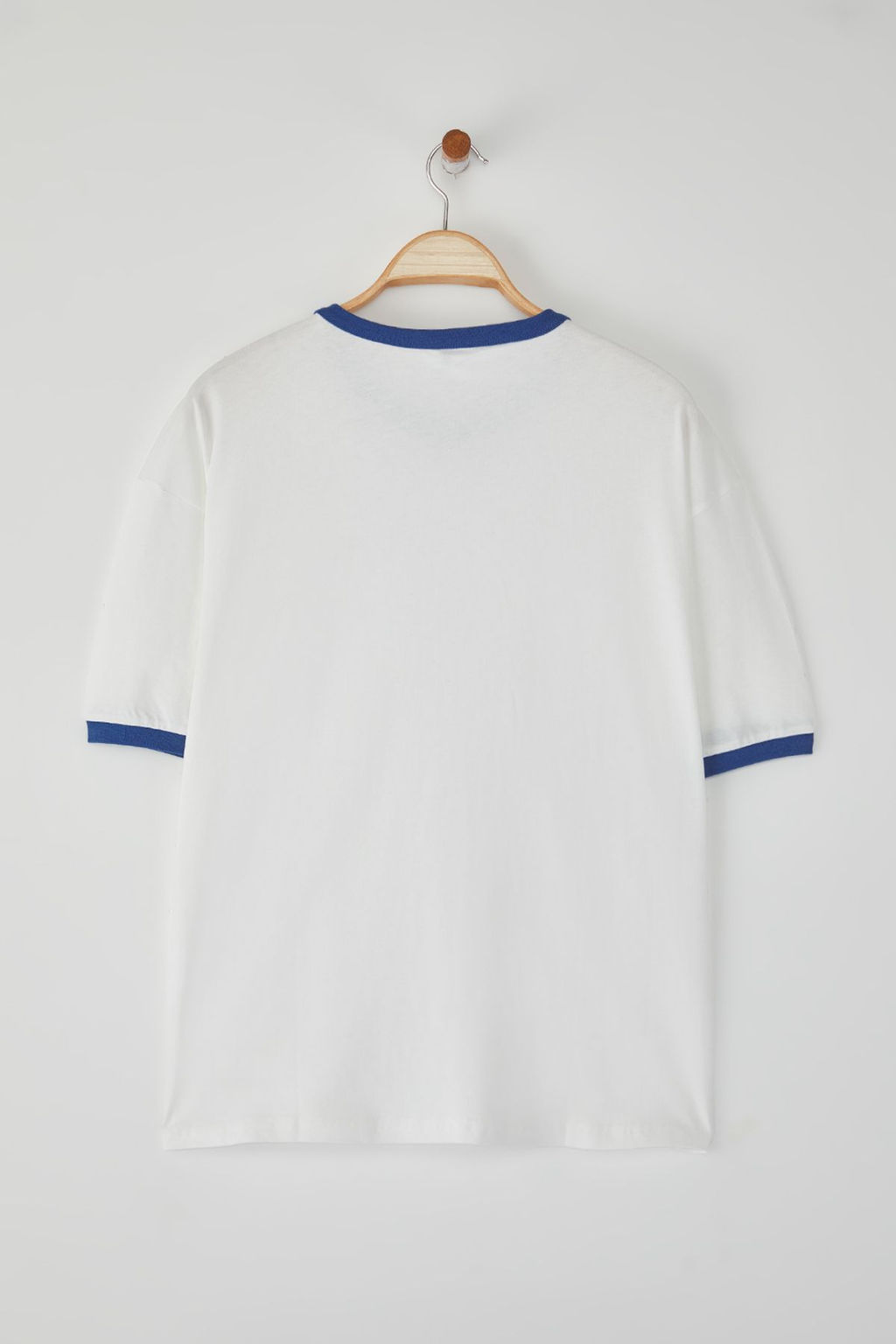 TRENDYOL MAN Unisex Saks Oversize/Genis Kesim Kollar? Seritli %100 Pamuklu T-Shirt TMNSS25TS00099 - Trendyolmilla фото 18