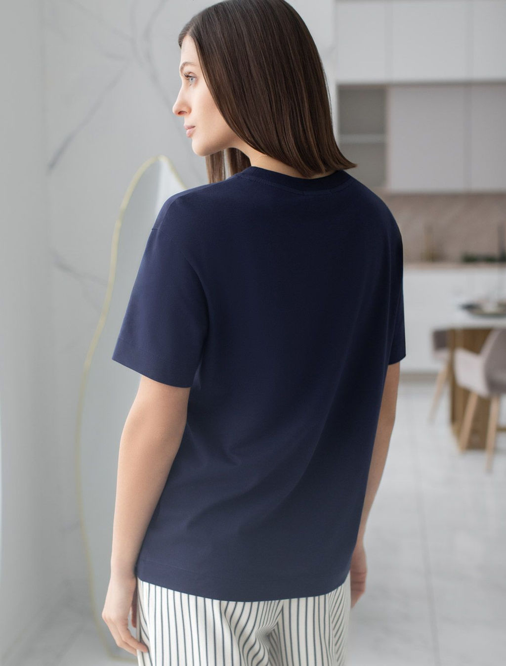 Футболка с принтом свободная из премиального 100% хлопка