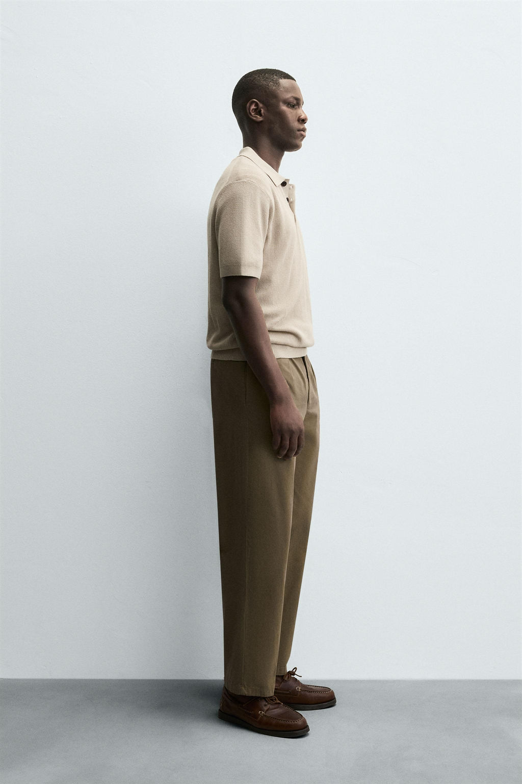 PURL KNIT POLO SHIRT - Zara фото 4
