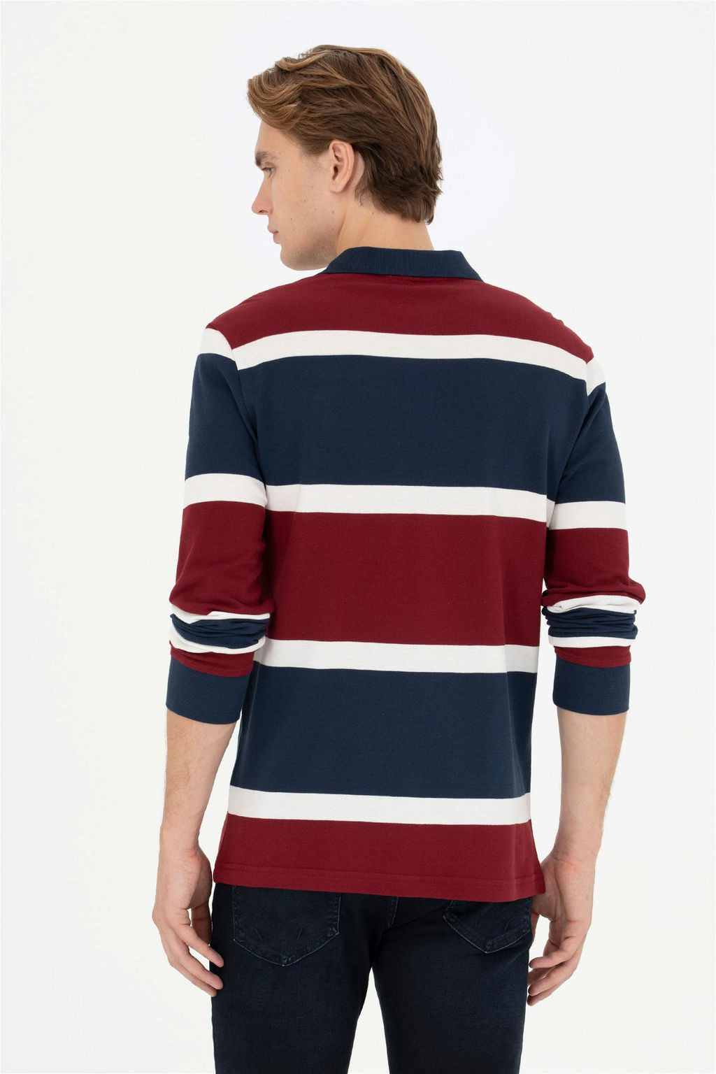 Мужской бордово-красный свитшот Неожиданная скидка в корзине - U.s. polo assn фото 5