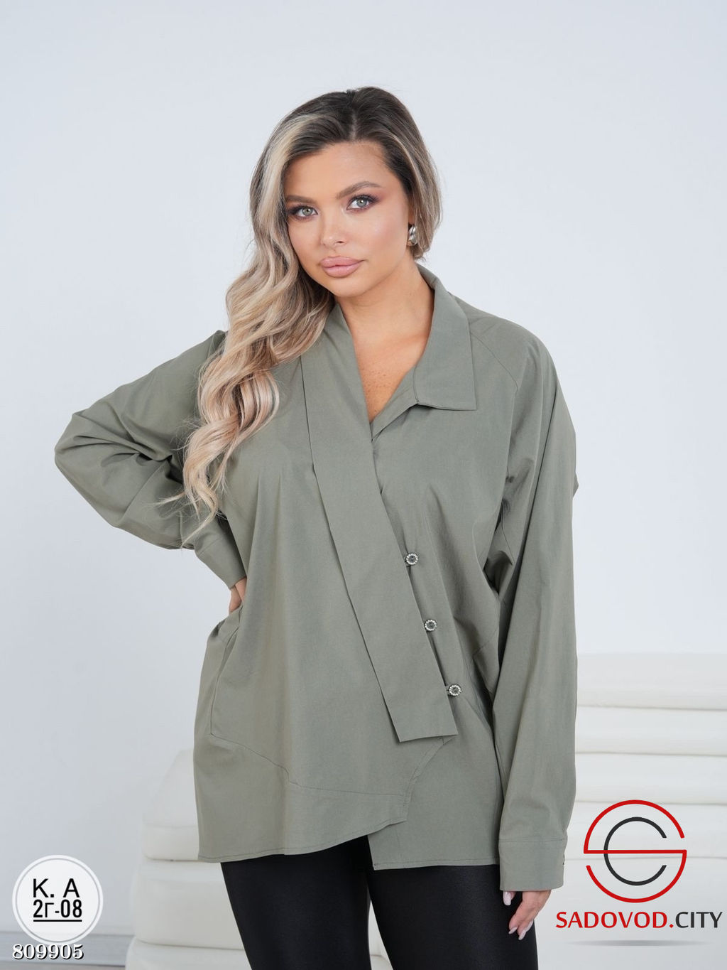 рубашка женская из хлопка - Bruno фото 3