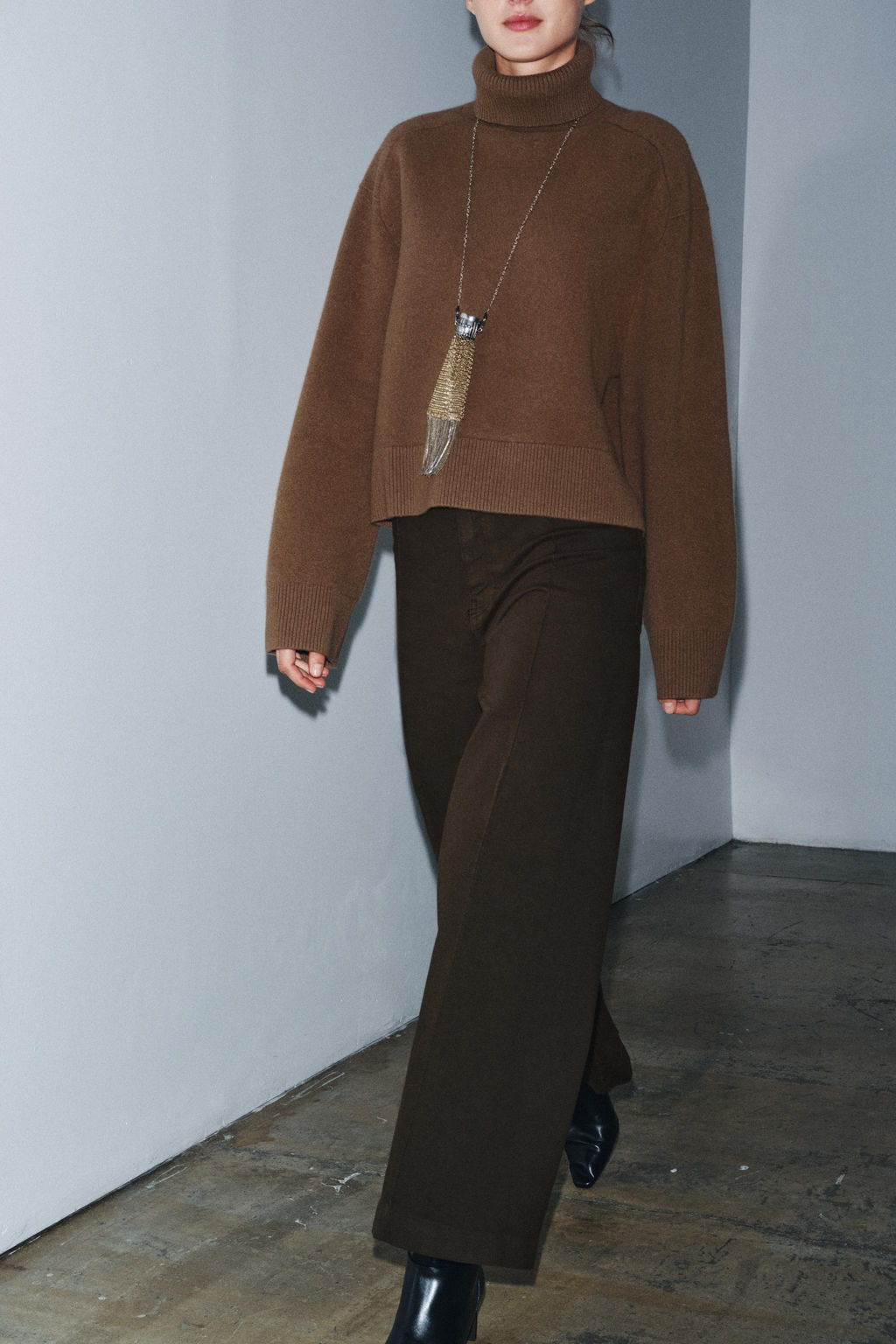 95% WOOL HIGH NECK JUMPER - Zara фото 9