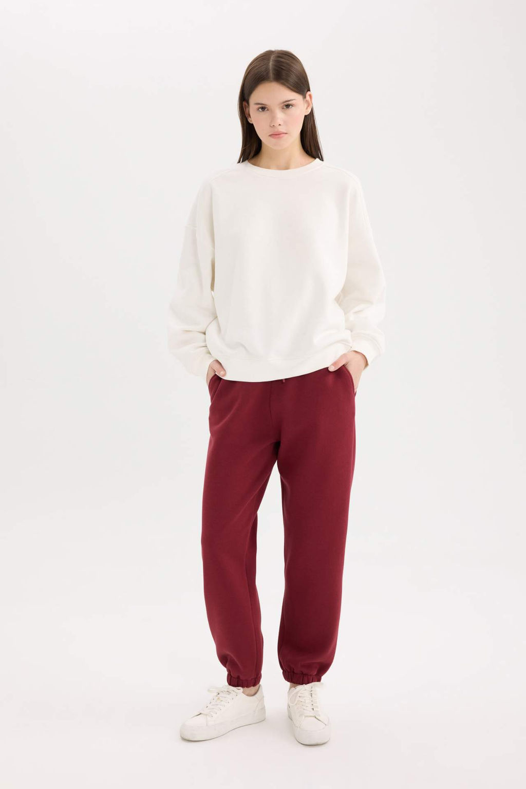 Standart Fit Kal?n Jogger Esofman Alt? Bel Paca Lastikli Basic Duz Uzun Boy - Defacto фото 5