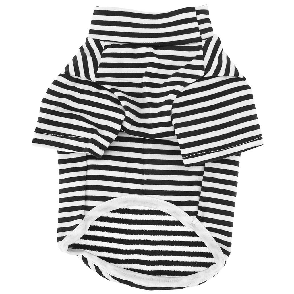 Пэт тойс (Pet toys) Одежда для собаки Тельняшка с принтом, р-р L, длина спинки 30см/обхват груди 44см/обхват шеи 30см, цвет-черно-белый, 100% полиэстер (Китай) - Домашняя мода фото 6