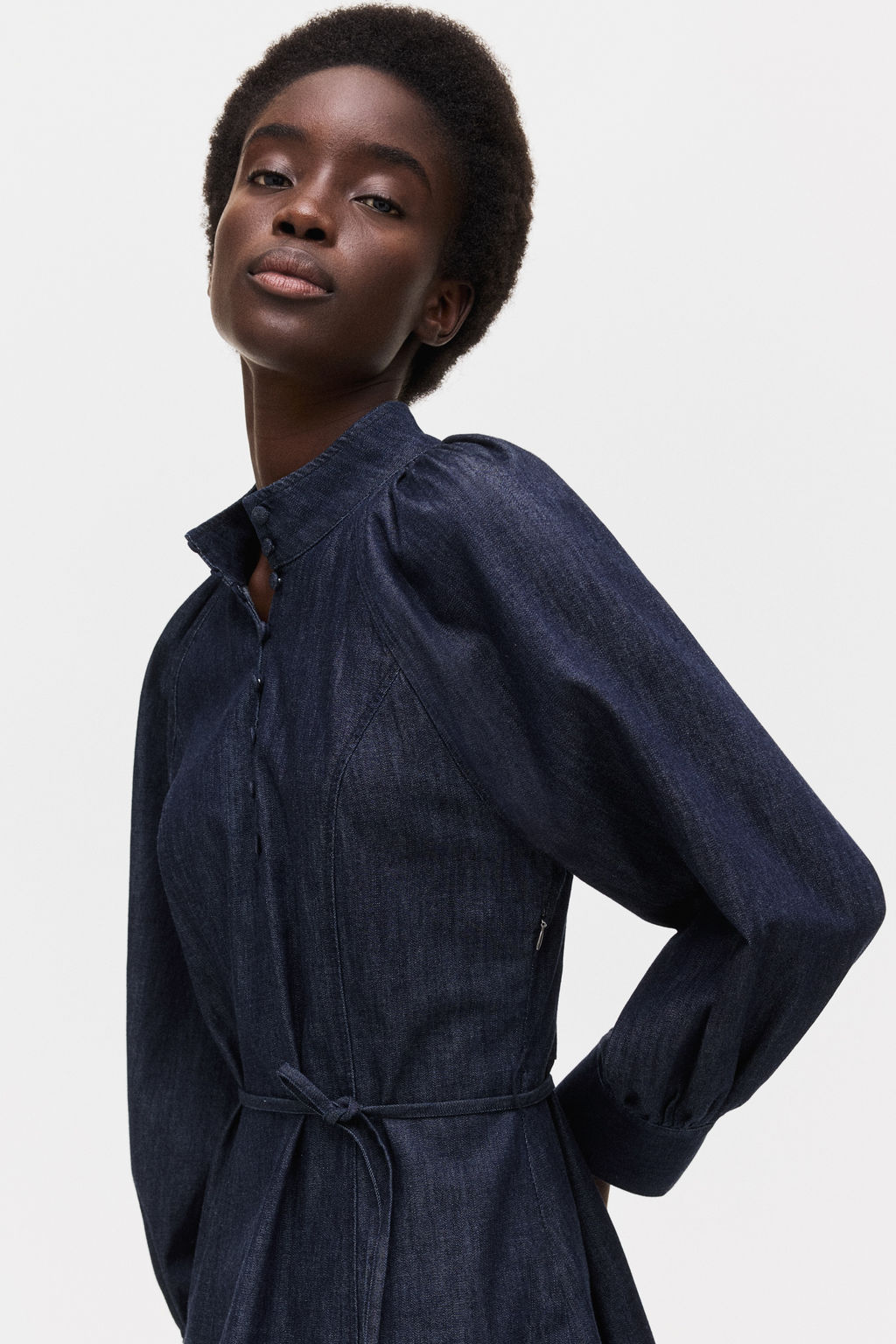 Vestido denim con cintur?n de anudar - H&m фото 5