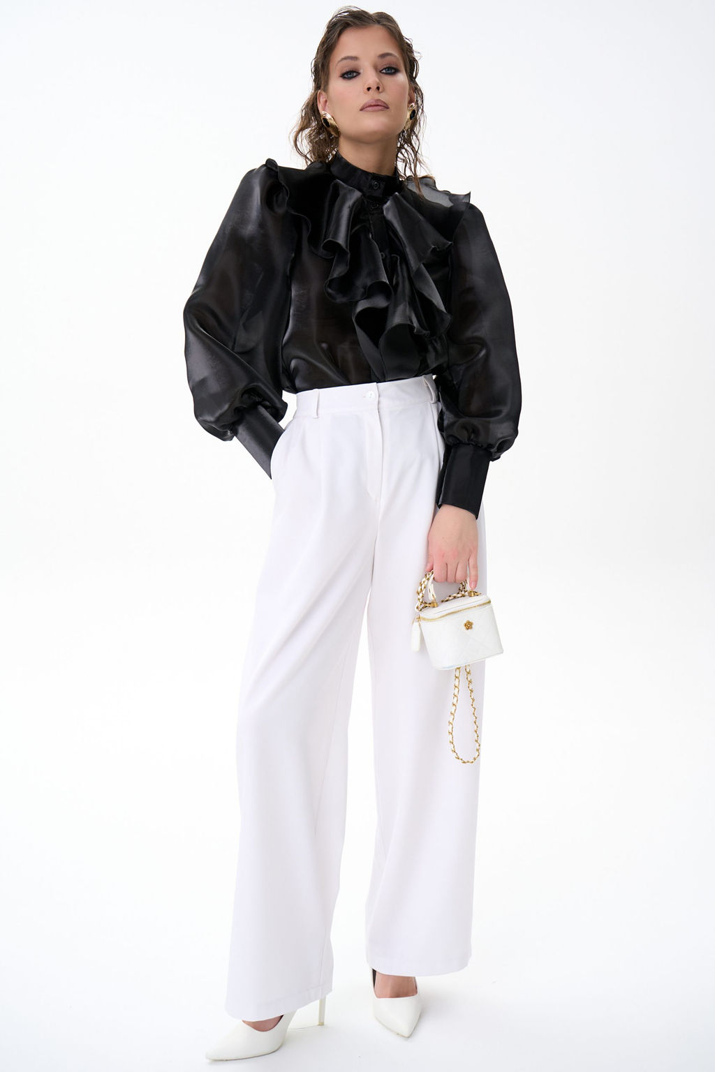 Рубашка Алиша (черный) - Эльза фото 12