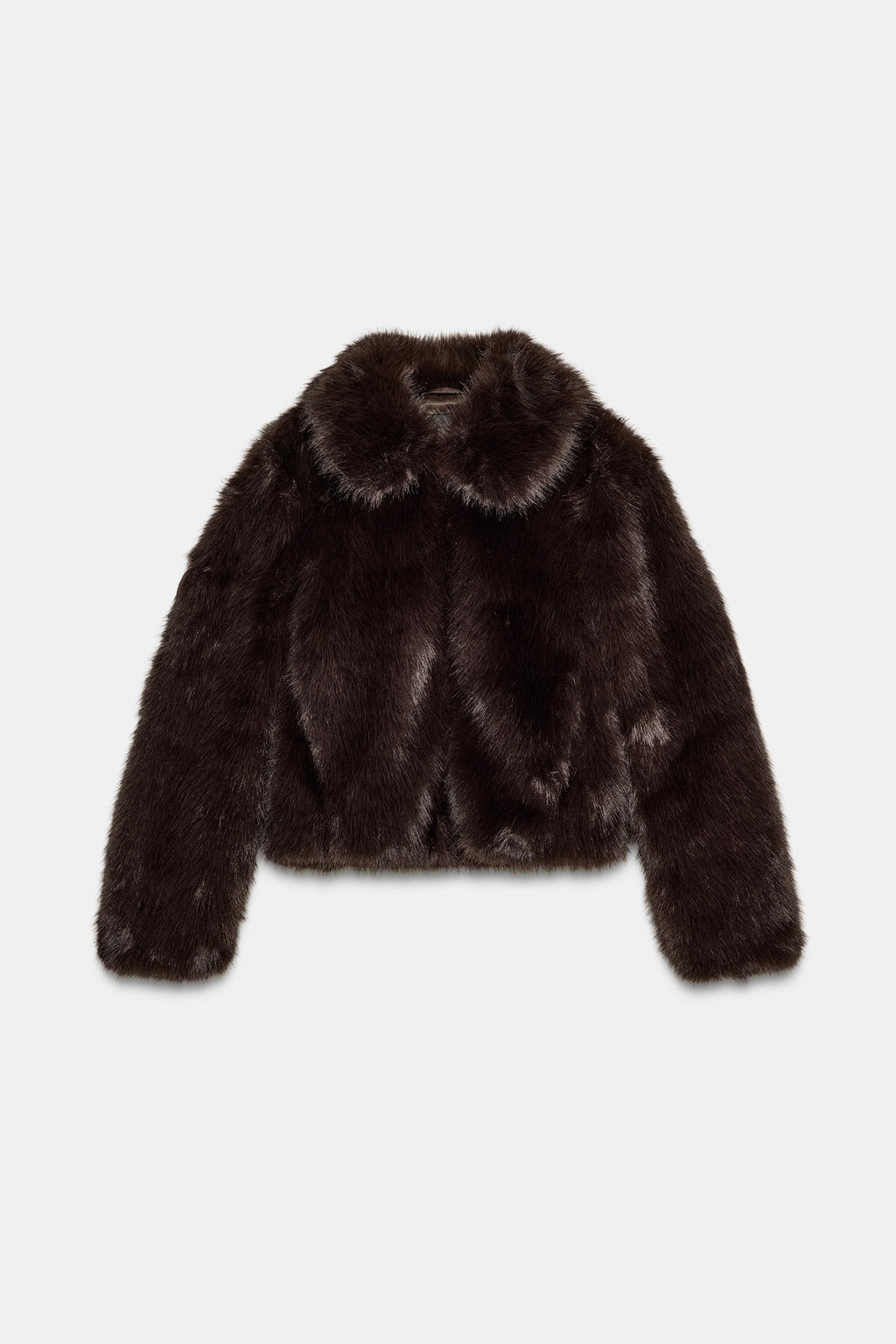 SHORT FAUX FUR COAT - Zara фото 4