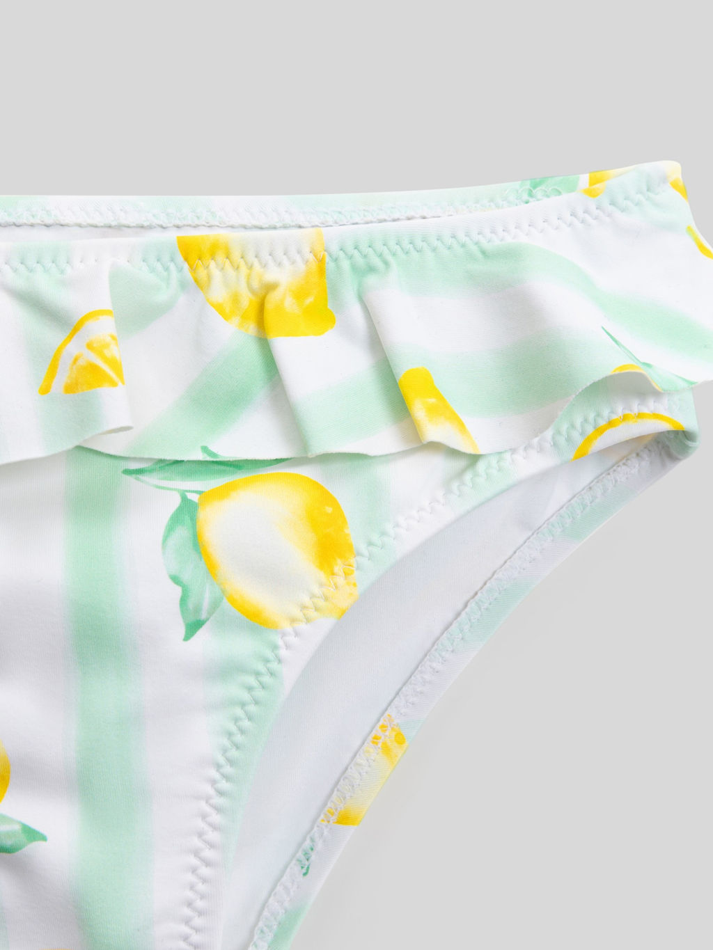 ACOOLA / Костюм купальный детский для девочек Missuri желтый принт  фото 4