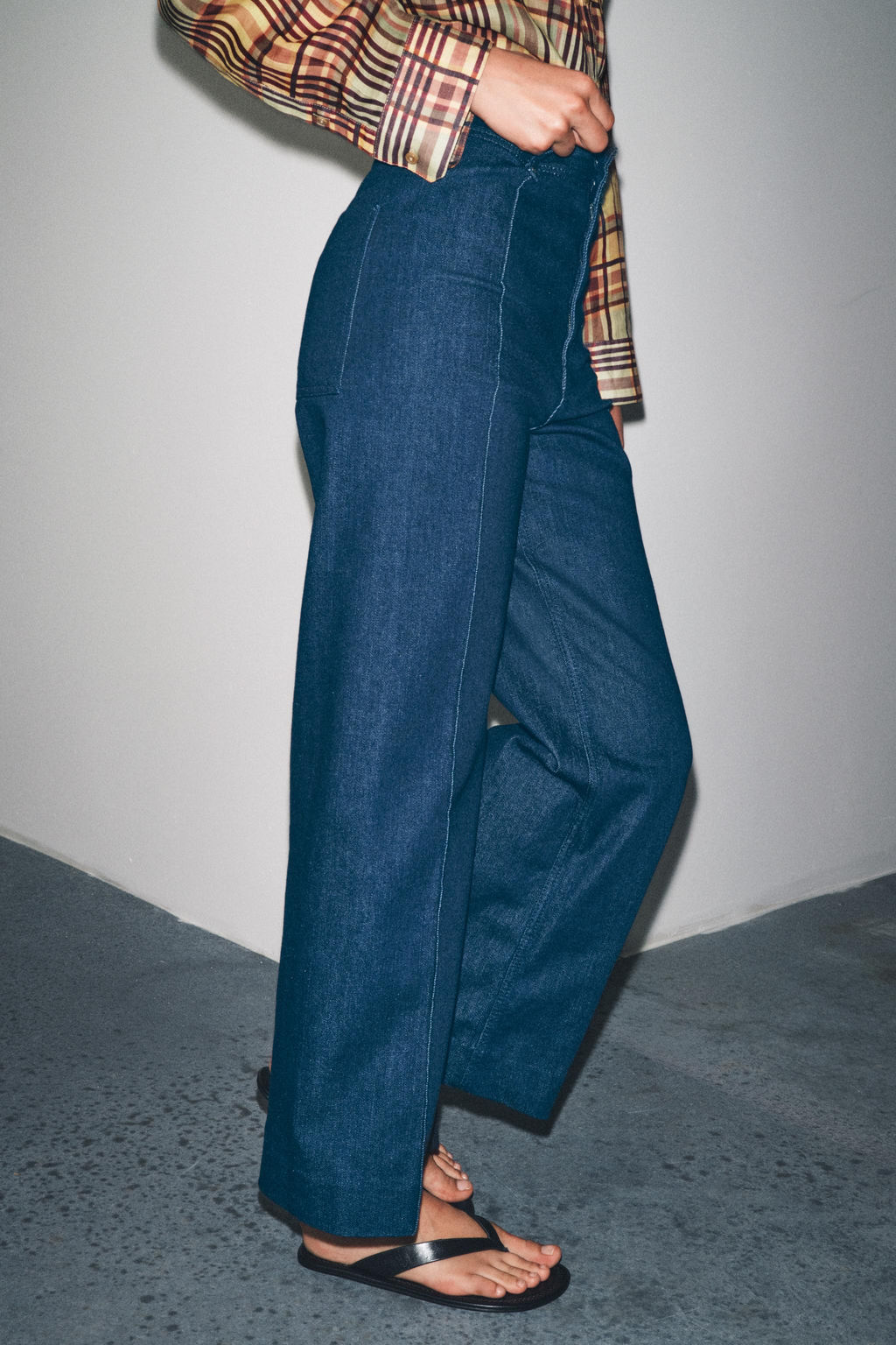 JEANS ZW COLLECTION WIDE LEG HIGH-WAIST - Zara фото 13
