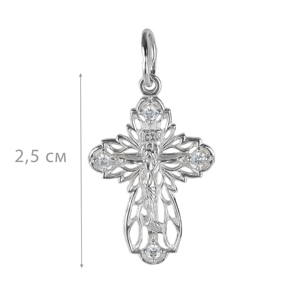 Крест, куб.циркон., ТРК3-513