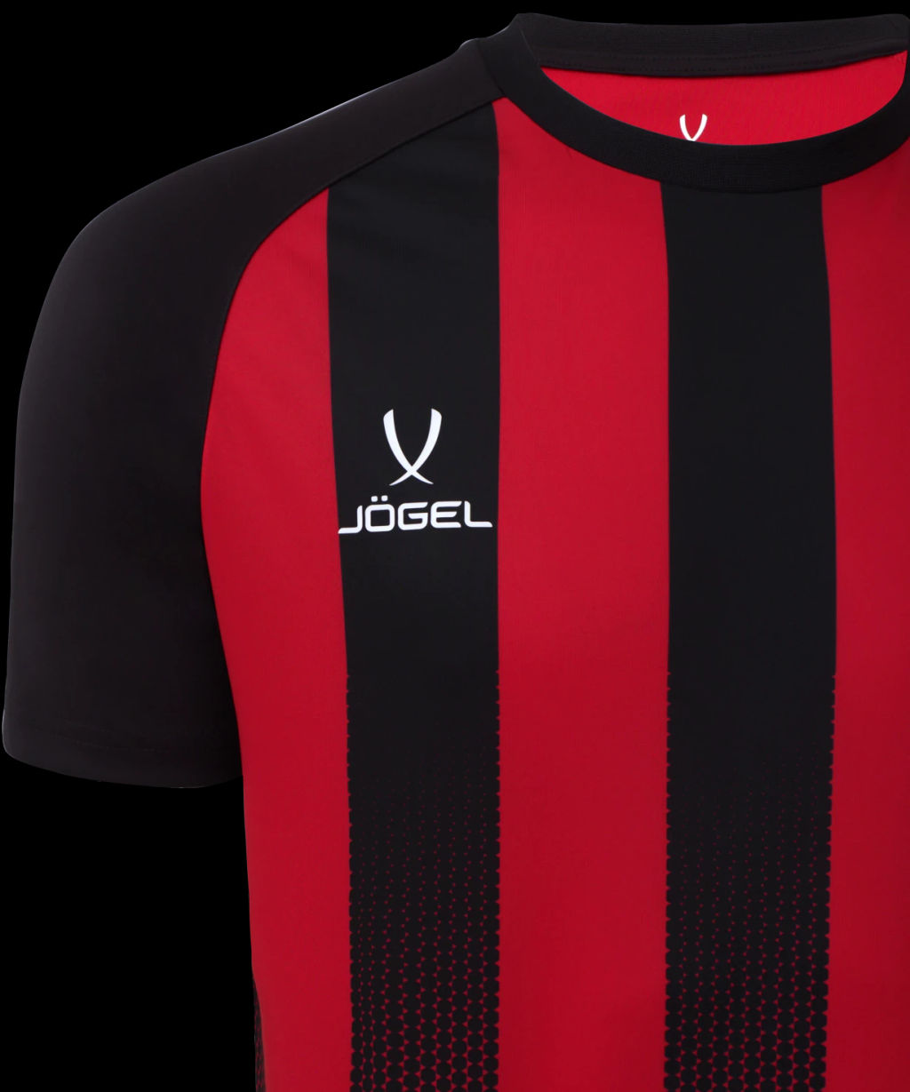 Футболка игровая JOGEL CAMP Striped Jersey, красный/черный