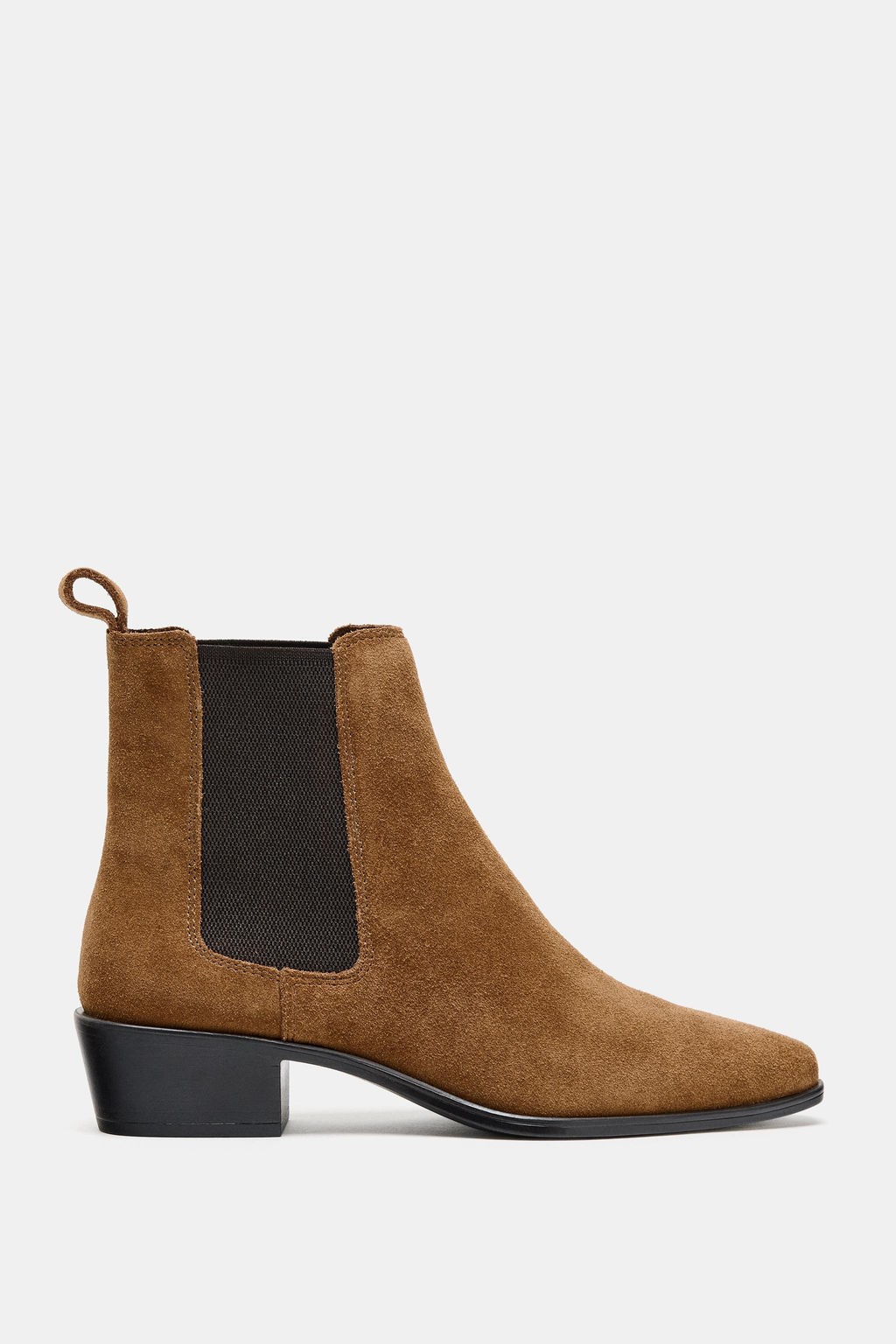 SPLIT SUEDE CHELSEA ANKLE BOOTS - Zara фото 3