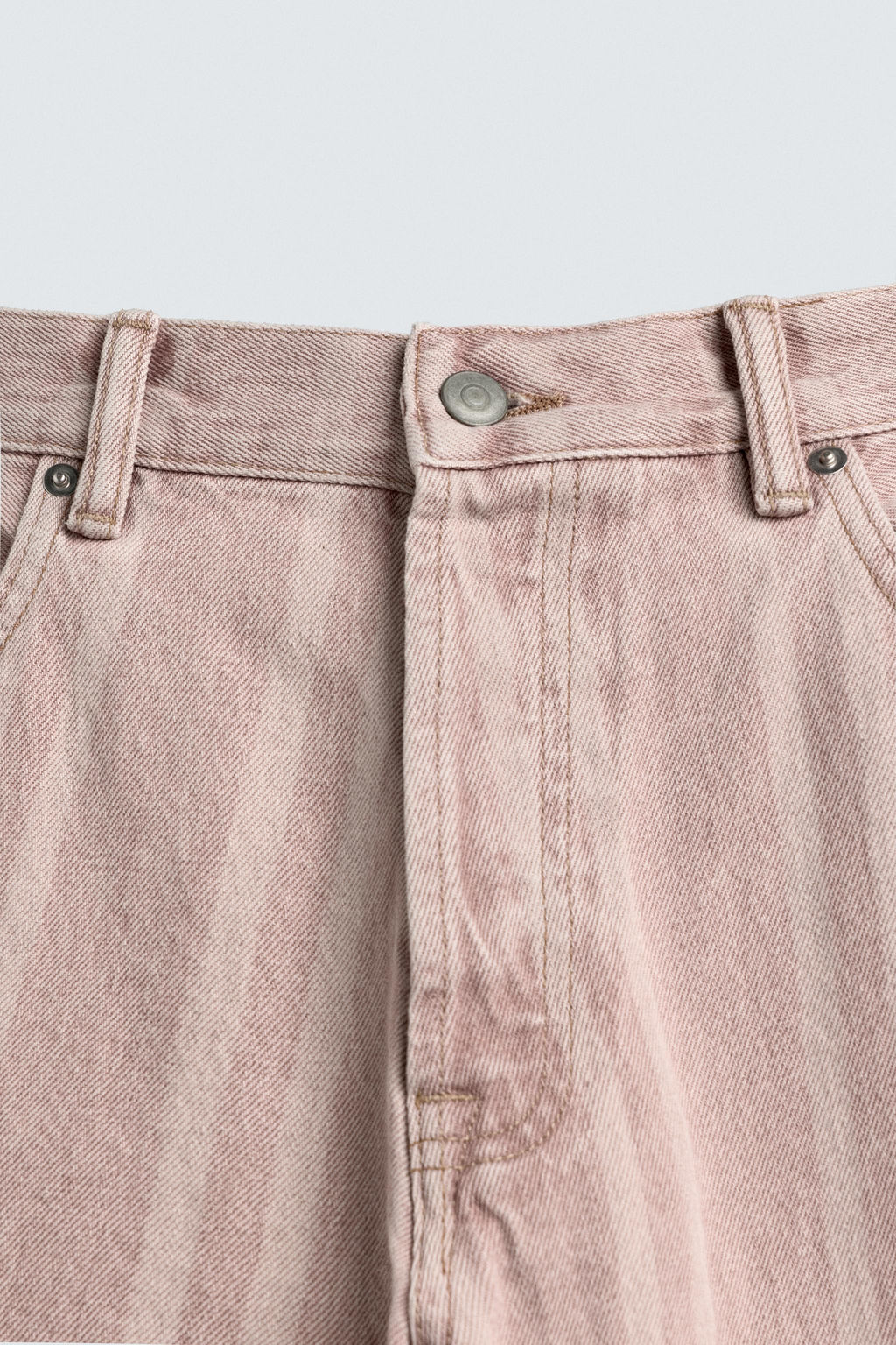 JEANS RELAXED FIT ESTAMPADO RAYAS / Rosa - Zara фото 9