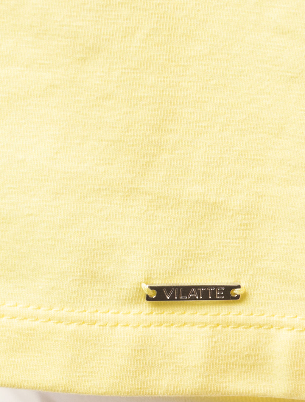 VILATTE / Футболка из премиального хлопка с эластаном  фото 3
