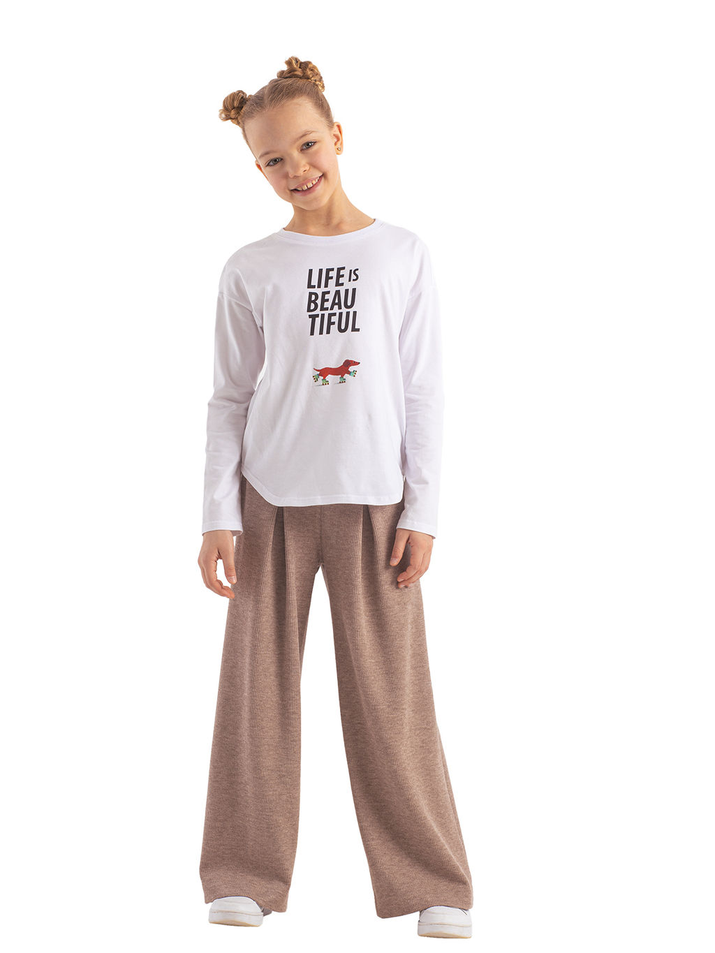 Брюки для девочки О66580 - Карамелли фото 7