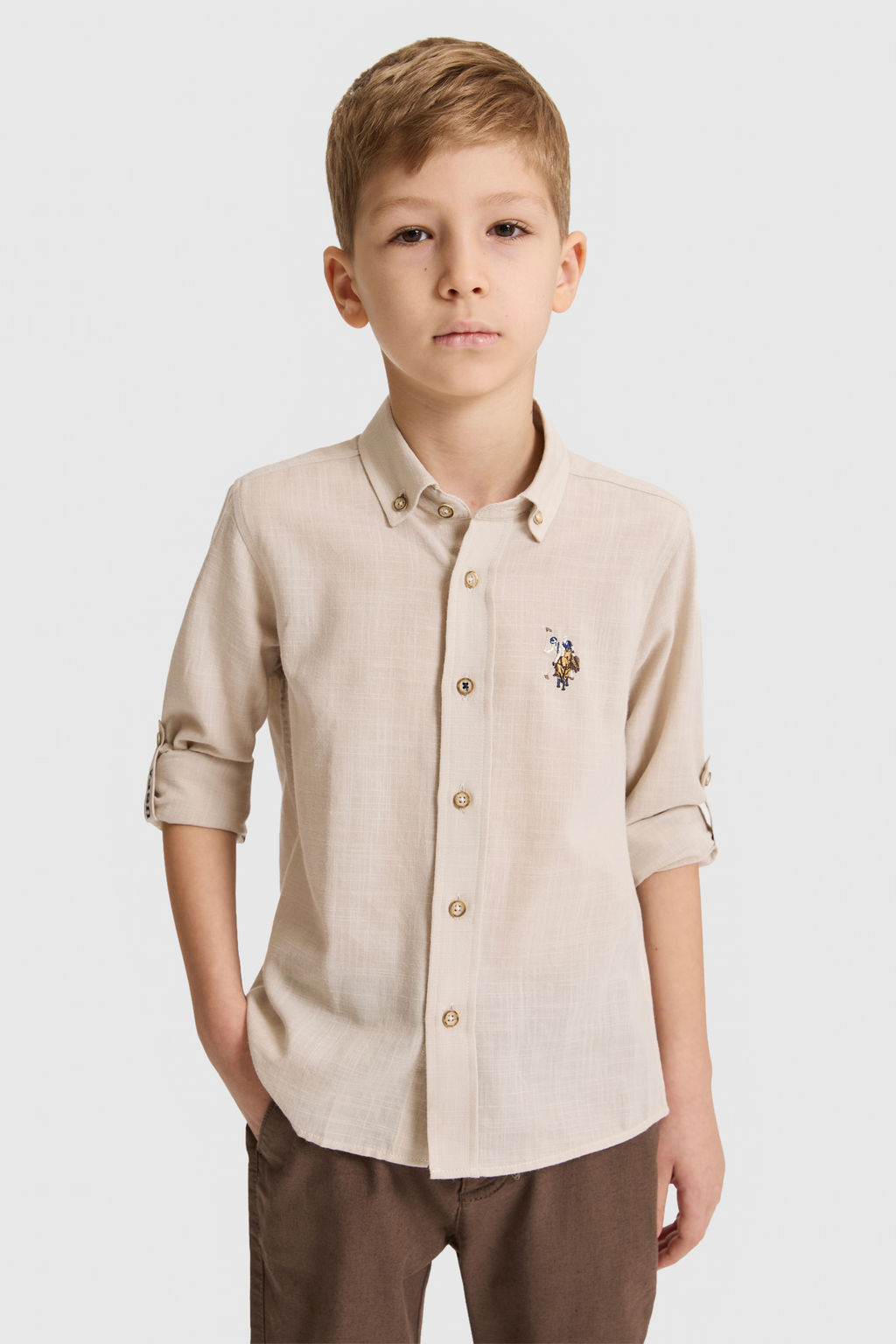 Erkek Гocuk TaЕ Uzun Kollu Basic GГmlek - U.s. polo assn фото 3