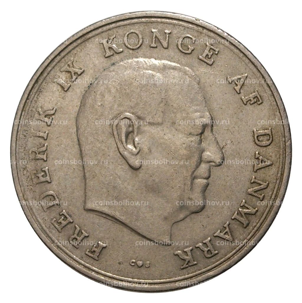 1 крона 1963 года Дания