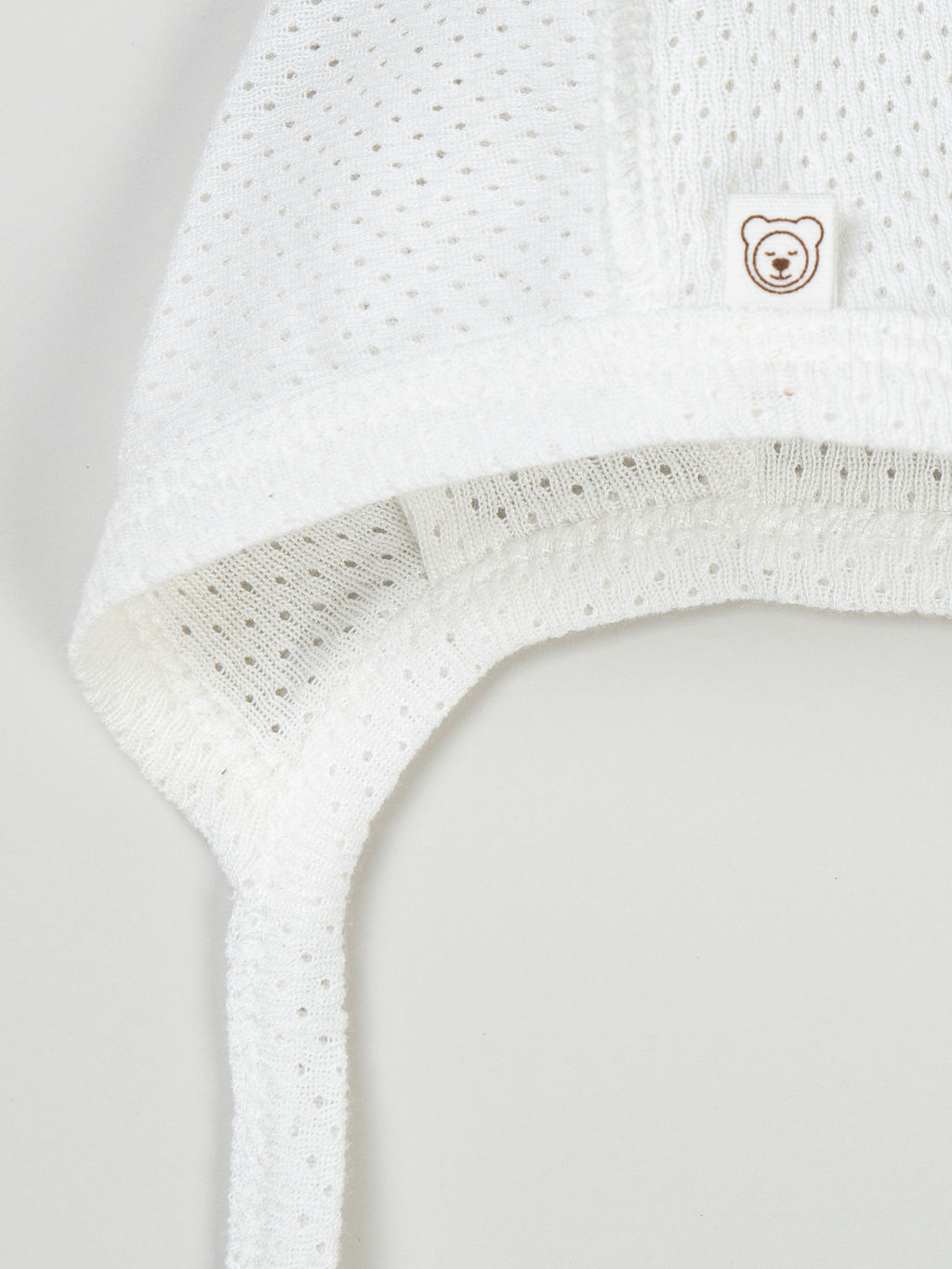 Чепчик Молоко из ажурного хлопка 0+ - Bungly фото 3