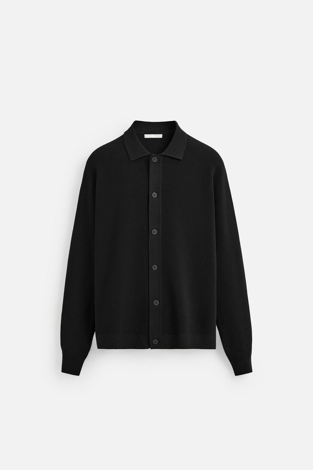 TEXTURED CARDIGAN WITH VISCOSE - Zara фото 7