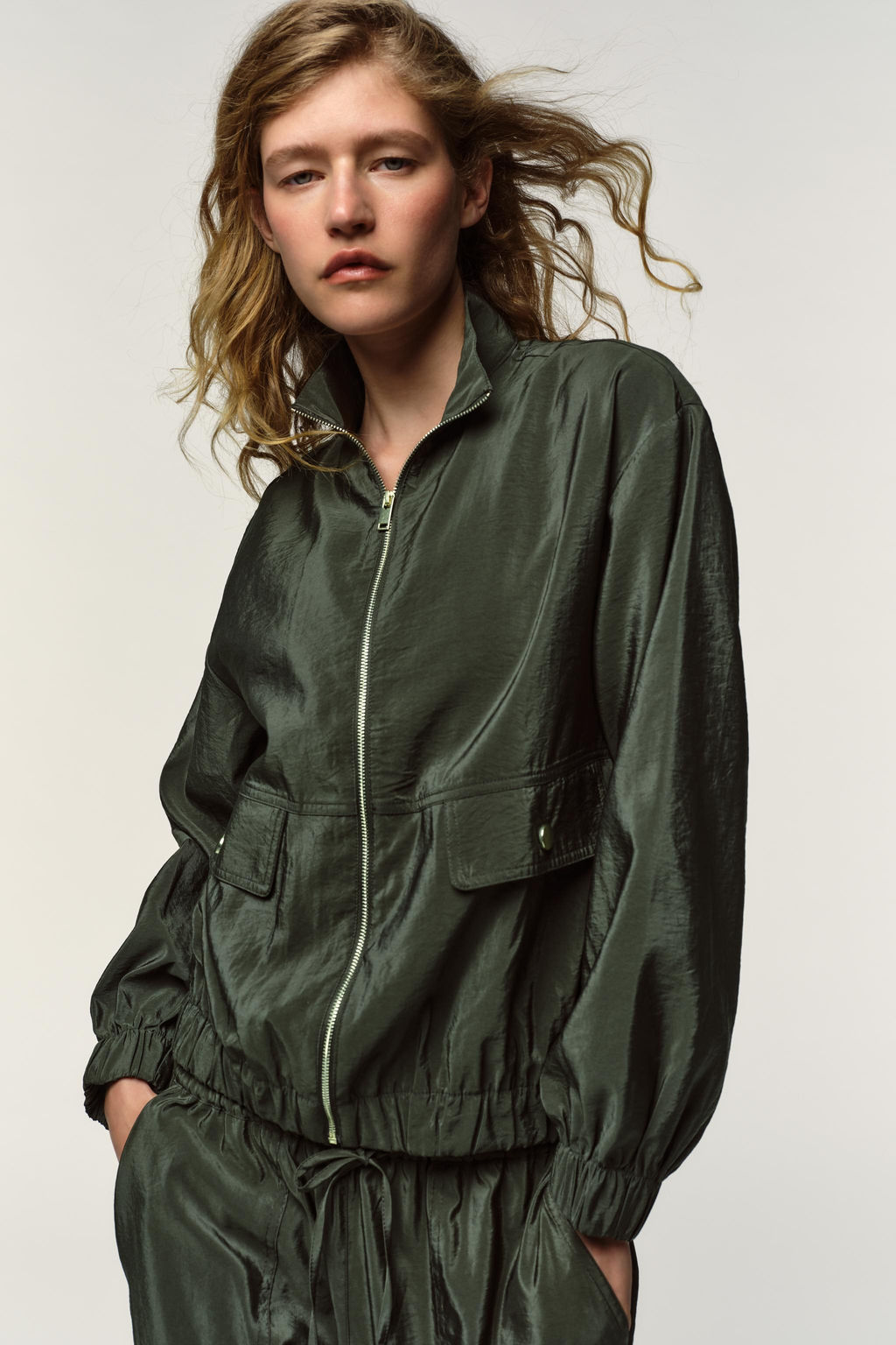 HIGH-NECK BOMBER JACKET - Zara фото 3