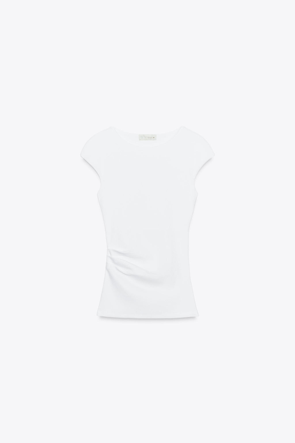RIBBED DRAPED TOP - Zara фото 3