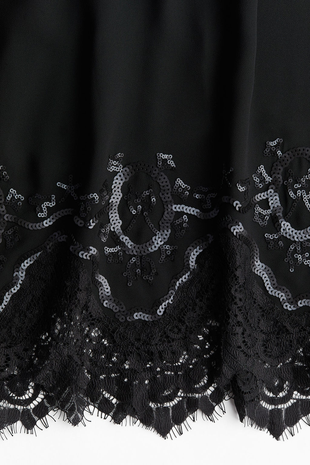 Blusa de gasa con lazada y lentejuelas - H&m фото 5