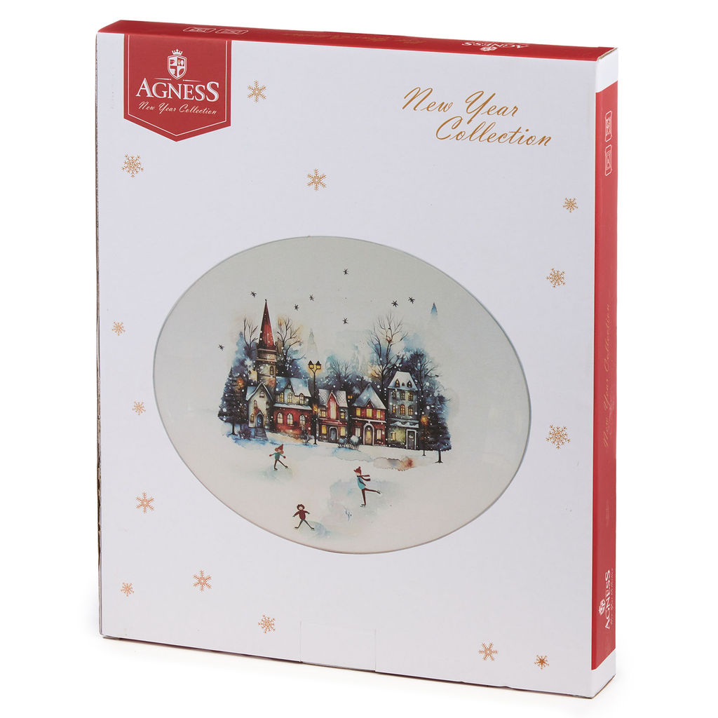 БЛЮДО ОВАЛЬНОЕ AGNESS С НОВЫМ ГОДОМ! 31,5*25,5*3 СМ  фото 2