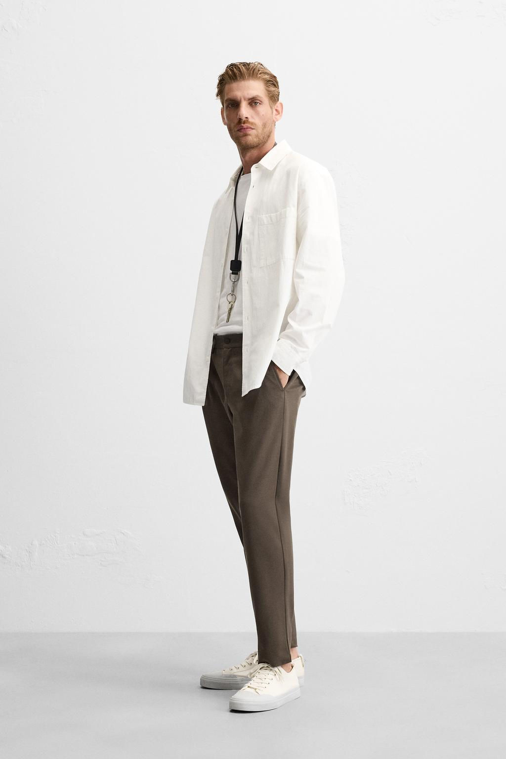 DOKULU RAHAT PANTOLON - Zara фото 35