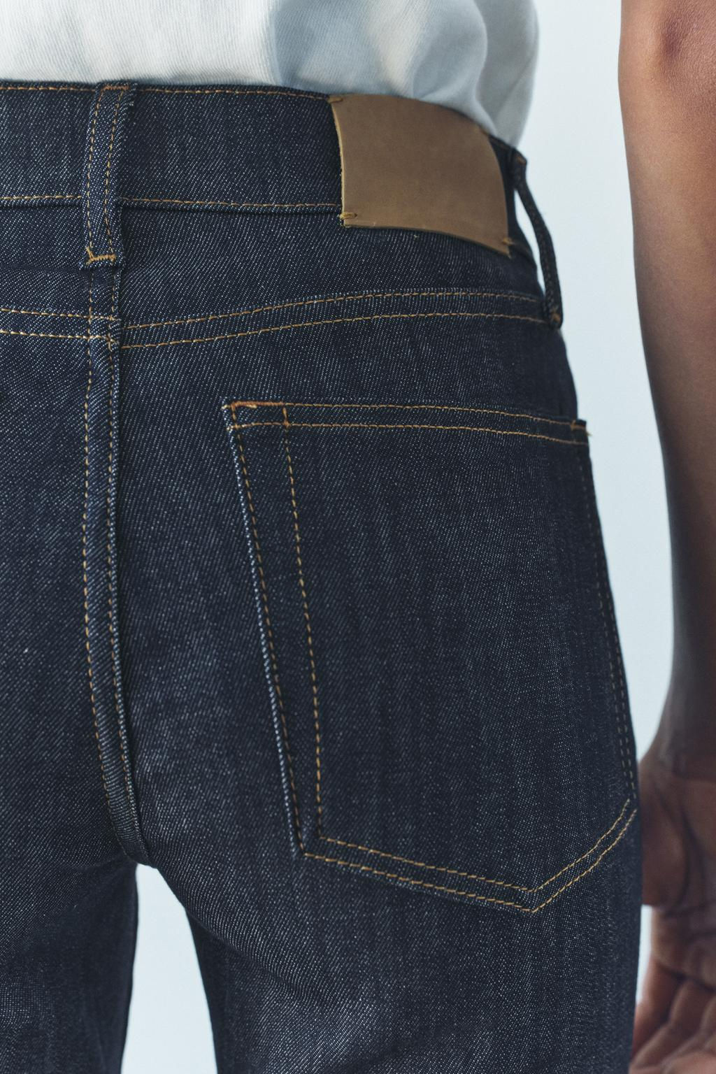 ZW COLLECTION BOOTCUT HIGH-WAIST CROPPED JEANS - Zara фото 4