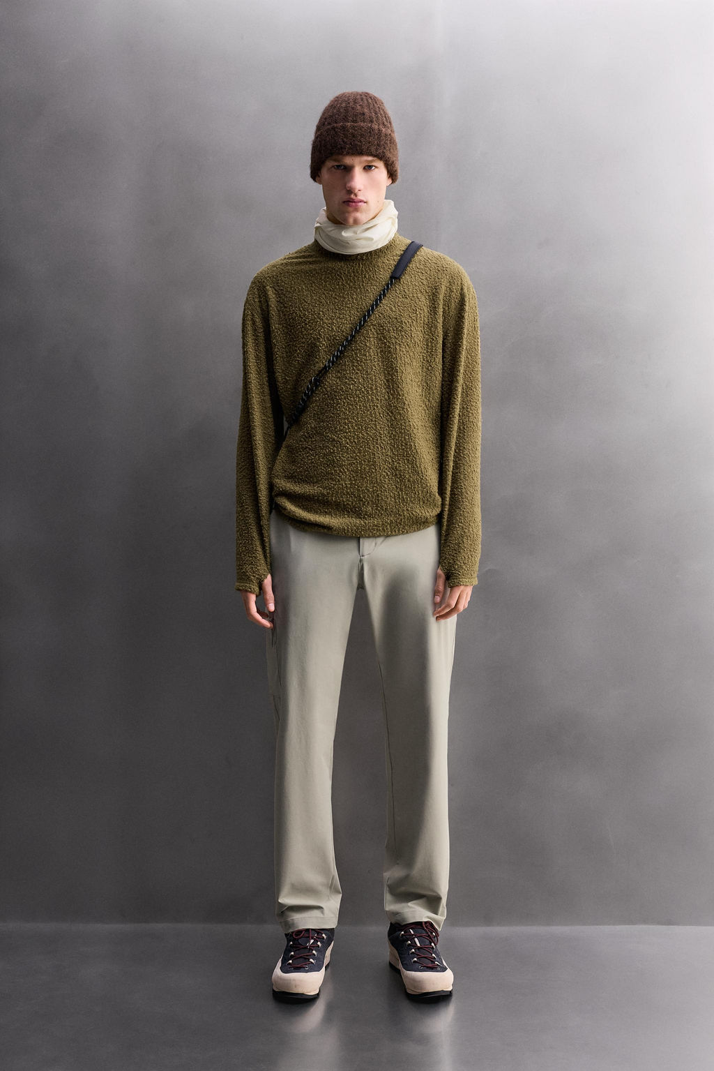 TEXTURED WOOL BLEND SWEATSHIRT - Zara фото 10