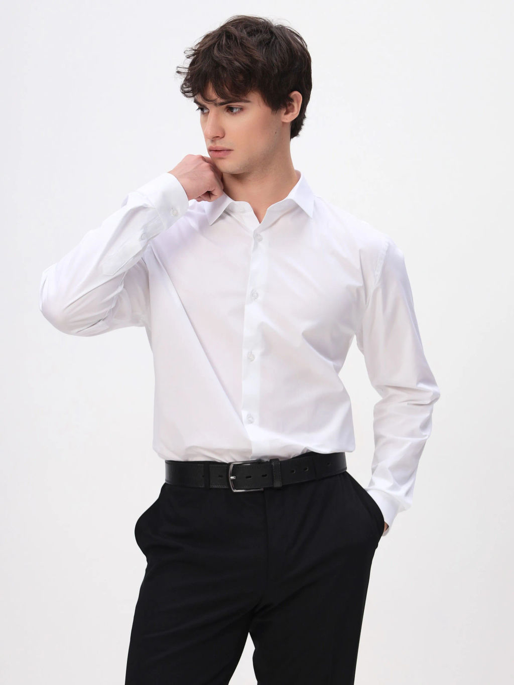 Сорочка мужская длинный рукав GREG 100/237/WH/ZVN_SL STRETCH  фото 10