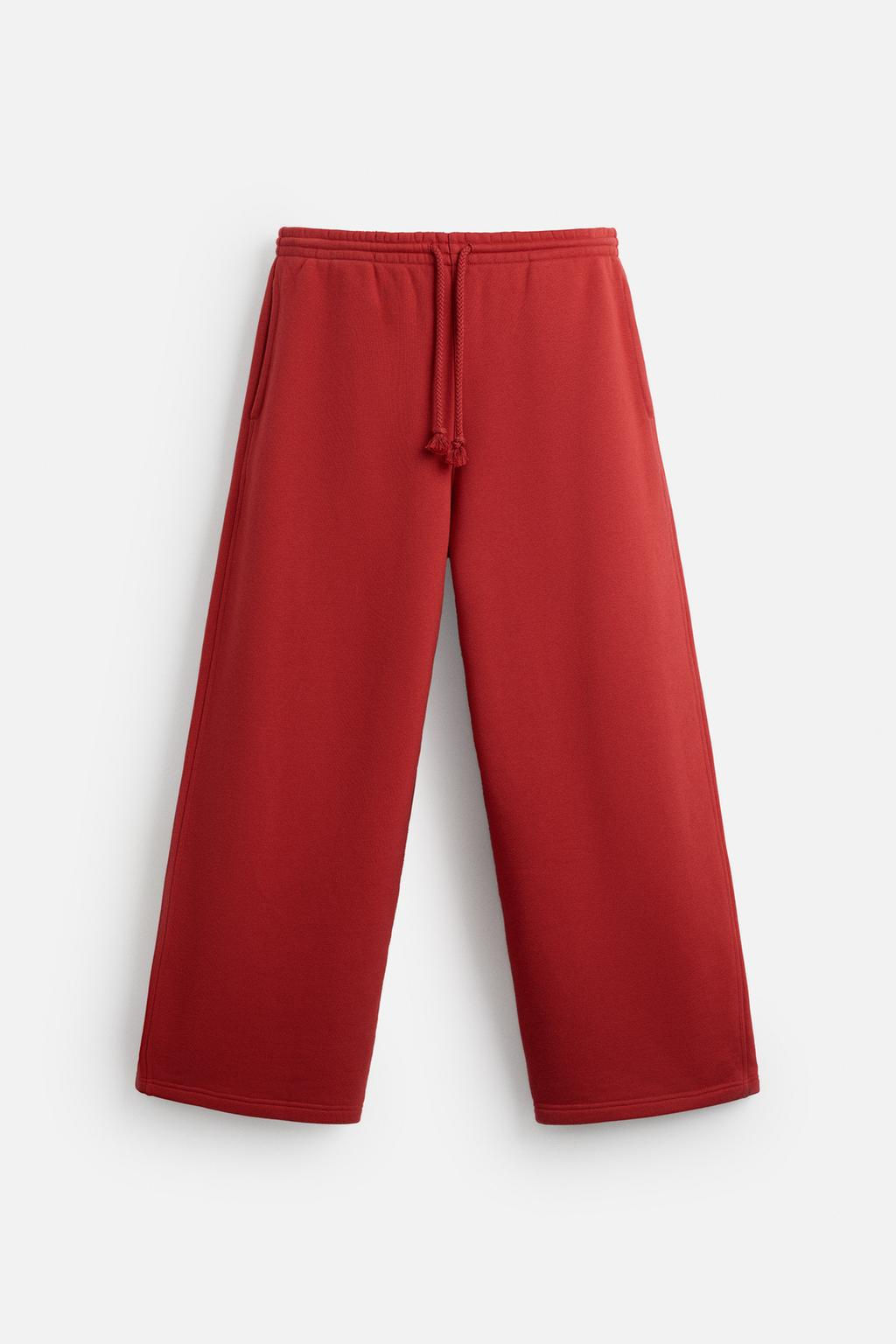 LIMITED EDITION WIDE-LEG JOGGER TROUSERS - Zara фото 6
