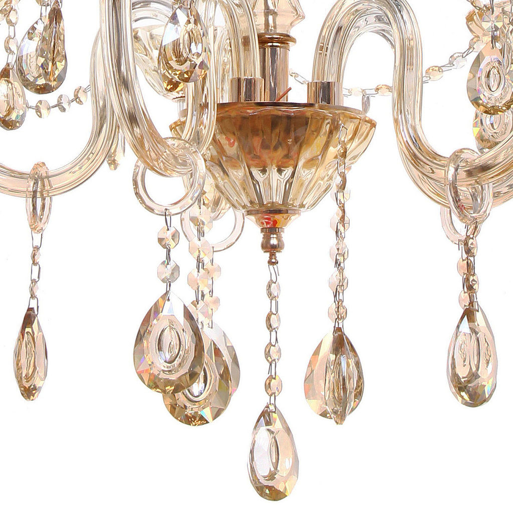 Люстра подвесная в стиле барокко "Armonia" 5*40Вт 25-S9006 со стеклянными основаниями